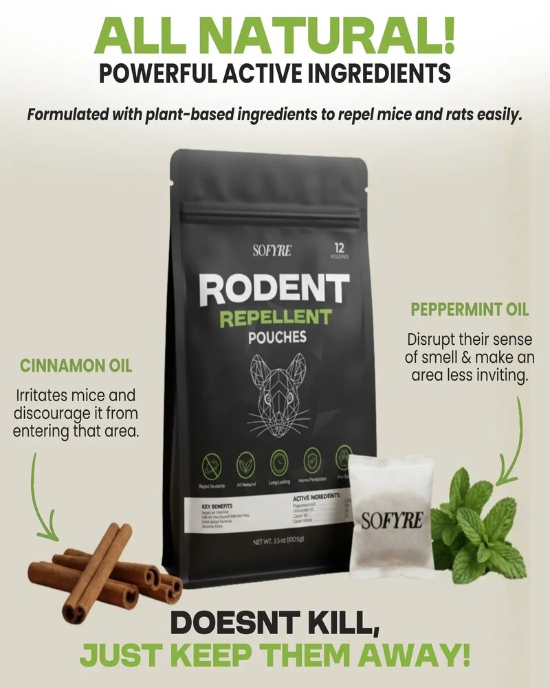 SoFyre Rodent Repellent Pouches - placement in garage